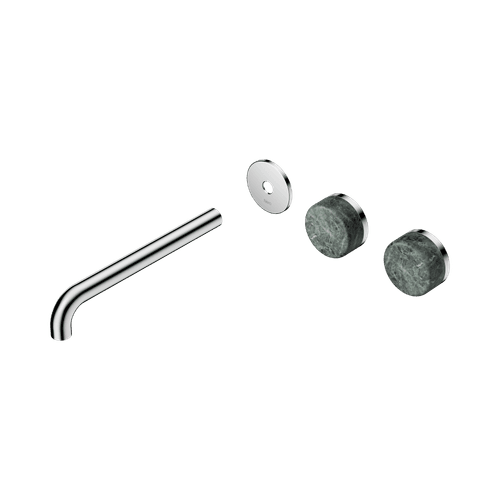 Serenity Wall Basin 220mm Offspout + Verde Alpi Handle Chrome