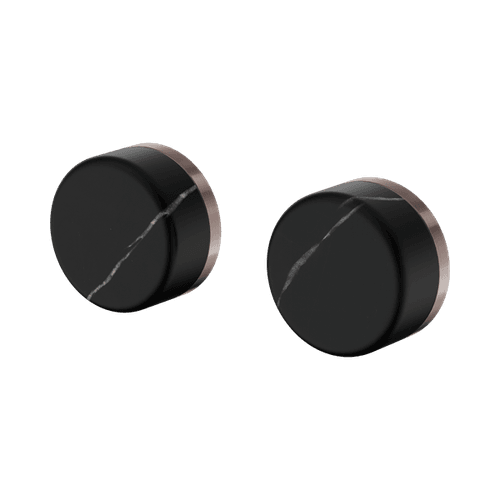 Serenity Wall Top Assembly With Marquina Black Handle Brushed Bronze