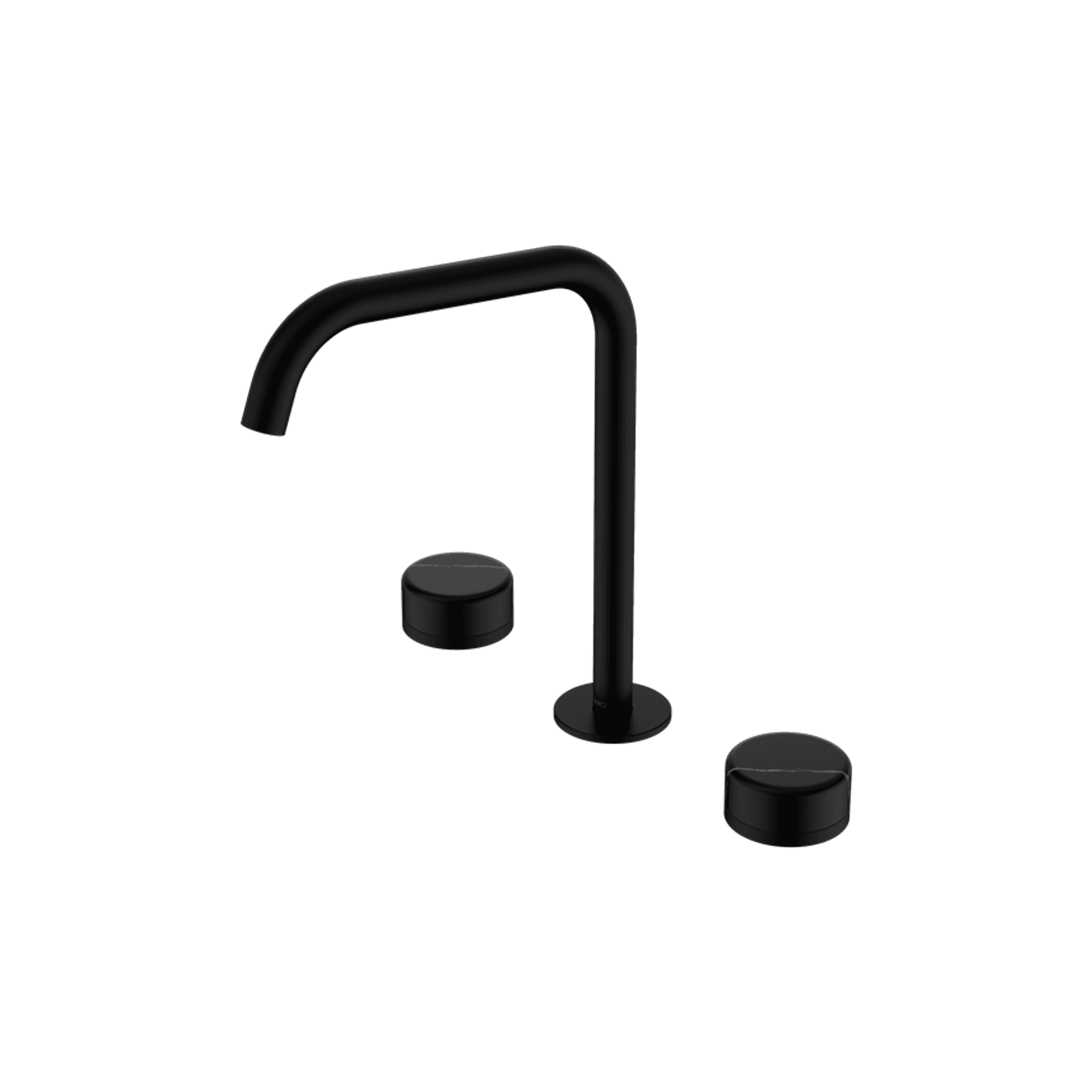 Serenity Bath/Kitchen Set Edge Spout With Marquina Black Handle Matte Black