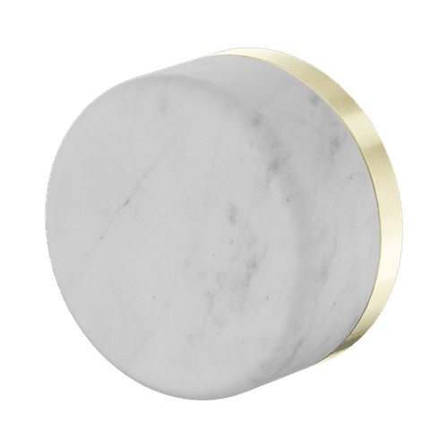 Serenity Shower Mixer Carrara Handle Brushed Gold