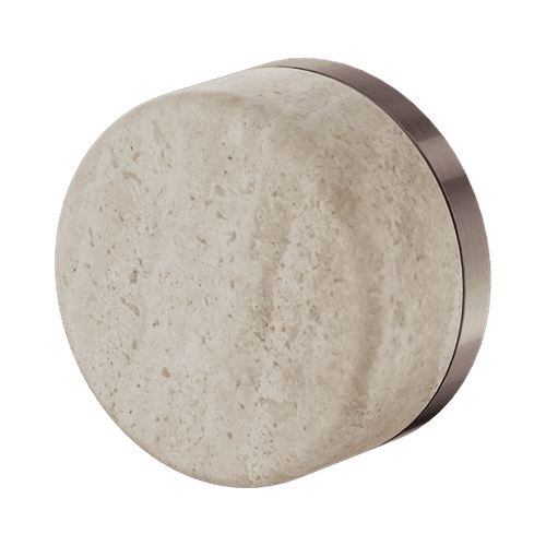 Serenity Shower Mixer Rome Travertine Handle Brushed Bronze