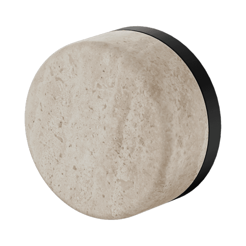 Serenity Shower Mixer Rome Travertine Handle Matte Black