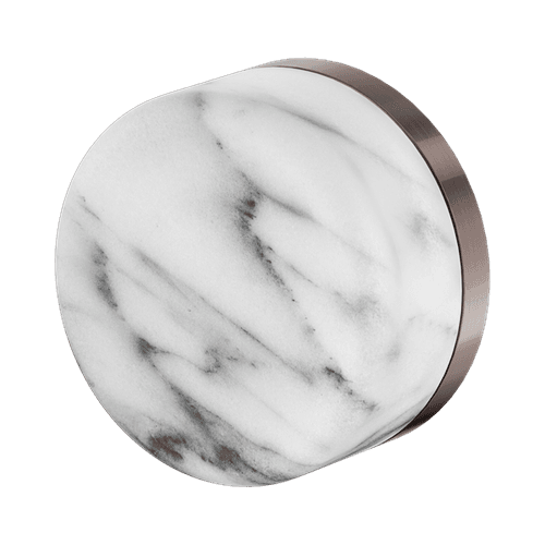 Serenity Shower Mixer Arabescato Corchia Handle Brushed Bronze