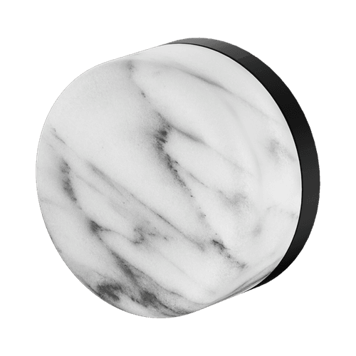 Serenity Shower Mixer Arabescato Corchia Handle Matte Black