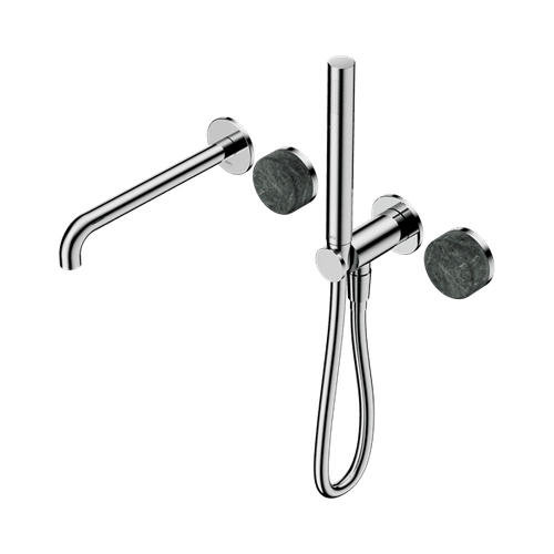 Serenity Shower System Spout Verde Alpi Handle And Slim Shower Chrome