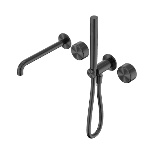 Serenity Shower System Spout Metal Handle And Slim Shower Gun Metal