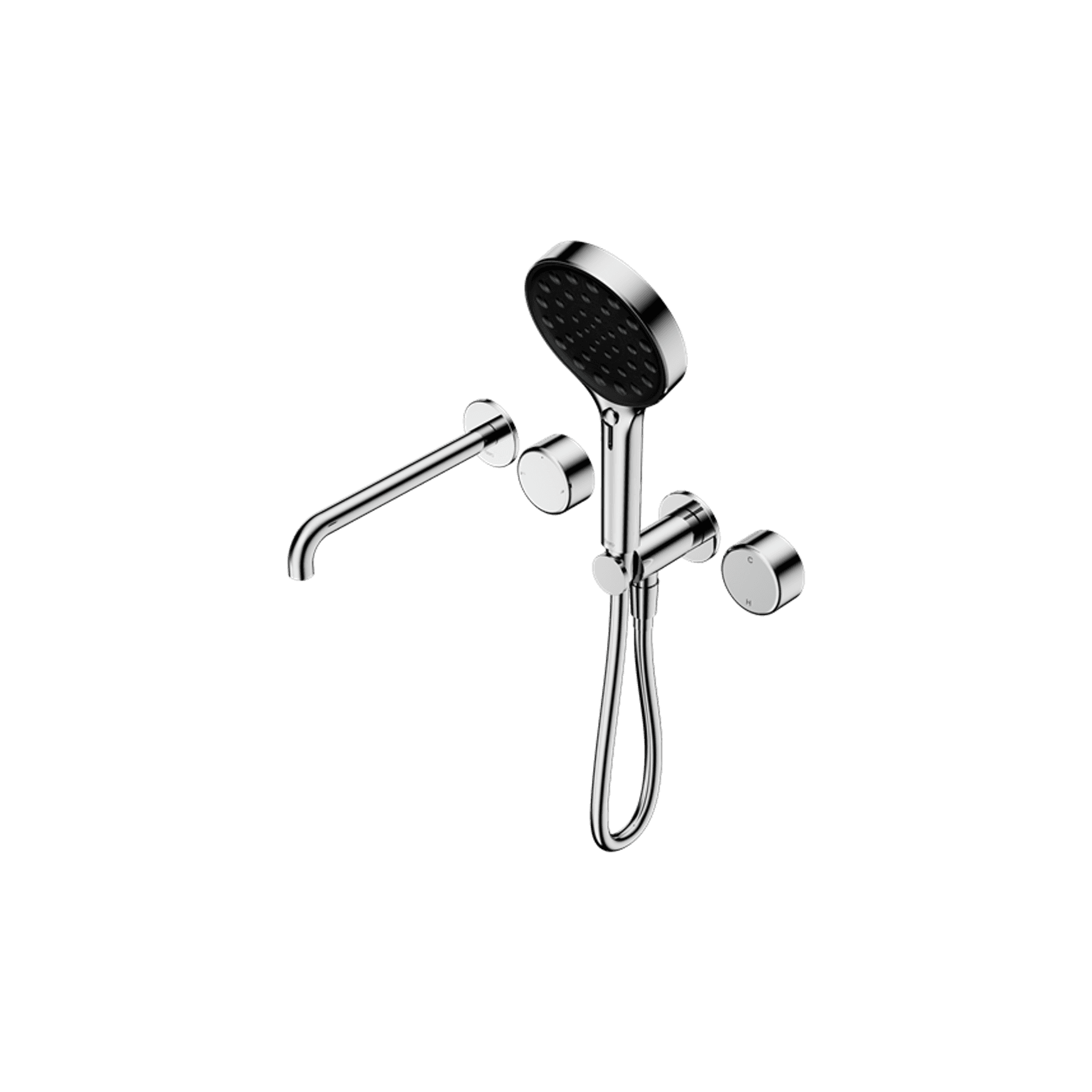 Serenity Shower System Spout Metal Handle And Serenity Hand Shower Chrome