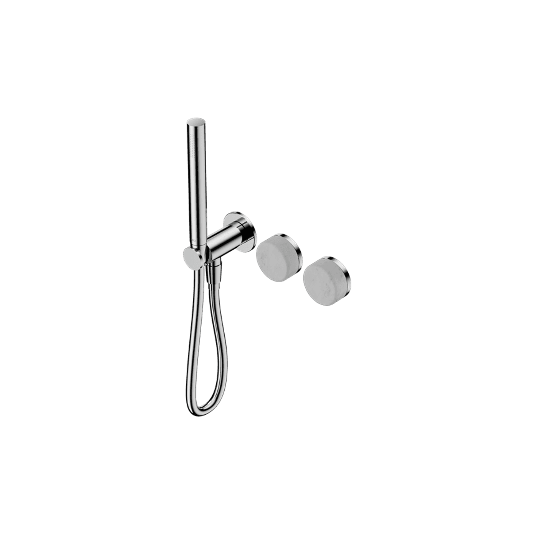 Serenity Shower System Carrara Handle And Slim Shower Chrome