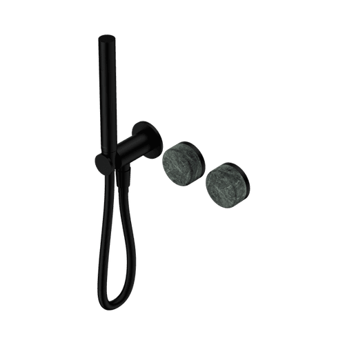 Serenity Shower System Verde Alpi Handle And Slim Shower Matte Black