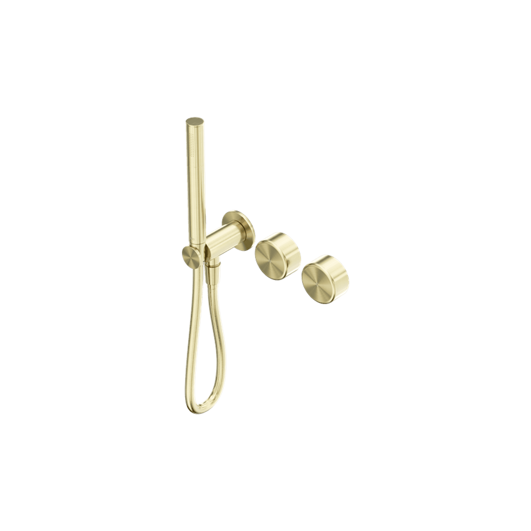 Serenity Shower System Metal Handle And Slim Shower Brushed Gold