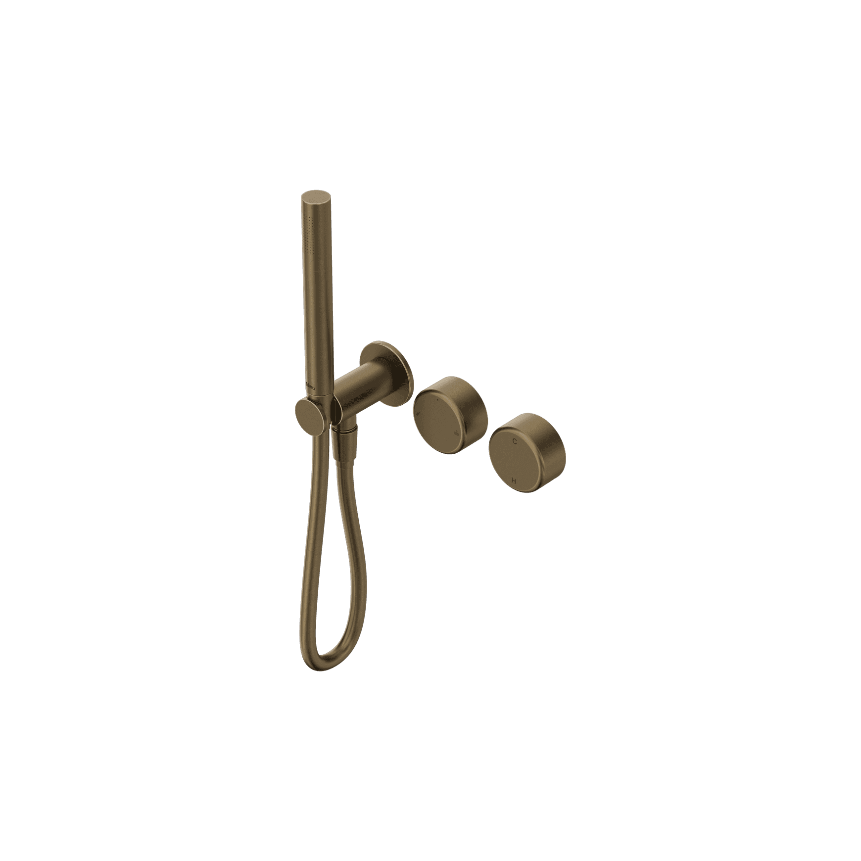 Serenity Progressive Shower System With Metal Handle And Slim Shower Tumbled Antique Brass