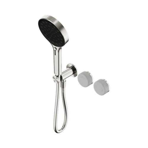 Serenity Shower System Carrara Handle And Serenity Hand Shower Brushed Nickel
