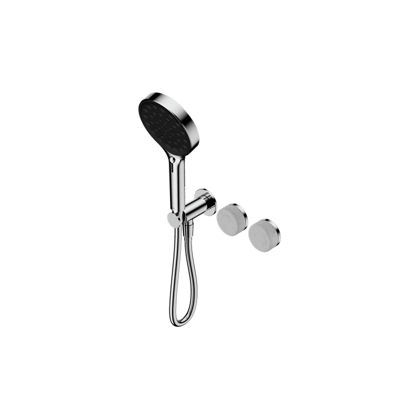 Serenity Shower System Carrara Handle And Serenity Hand Shower Chrome