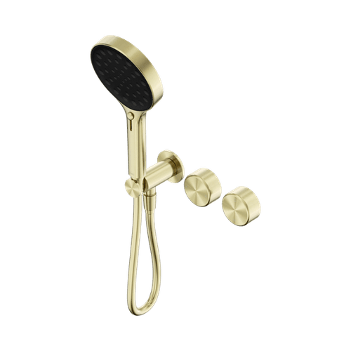 Serenity Shower System Metal Handle And Serenity Hand Shower Brushed Gold