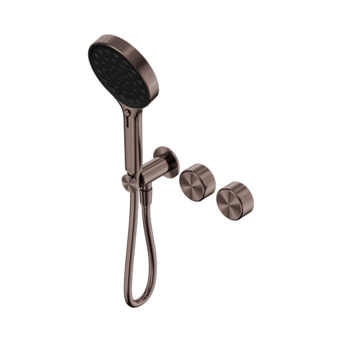 Serenity Shower System Metal Handle And Serenity Hand Shower Brushed Bronze