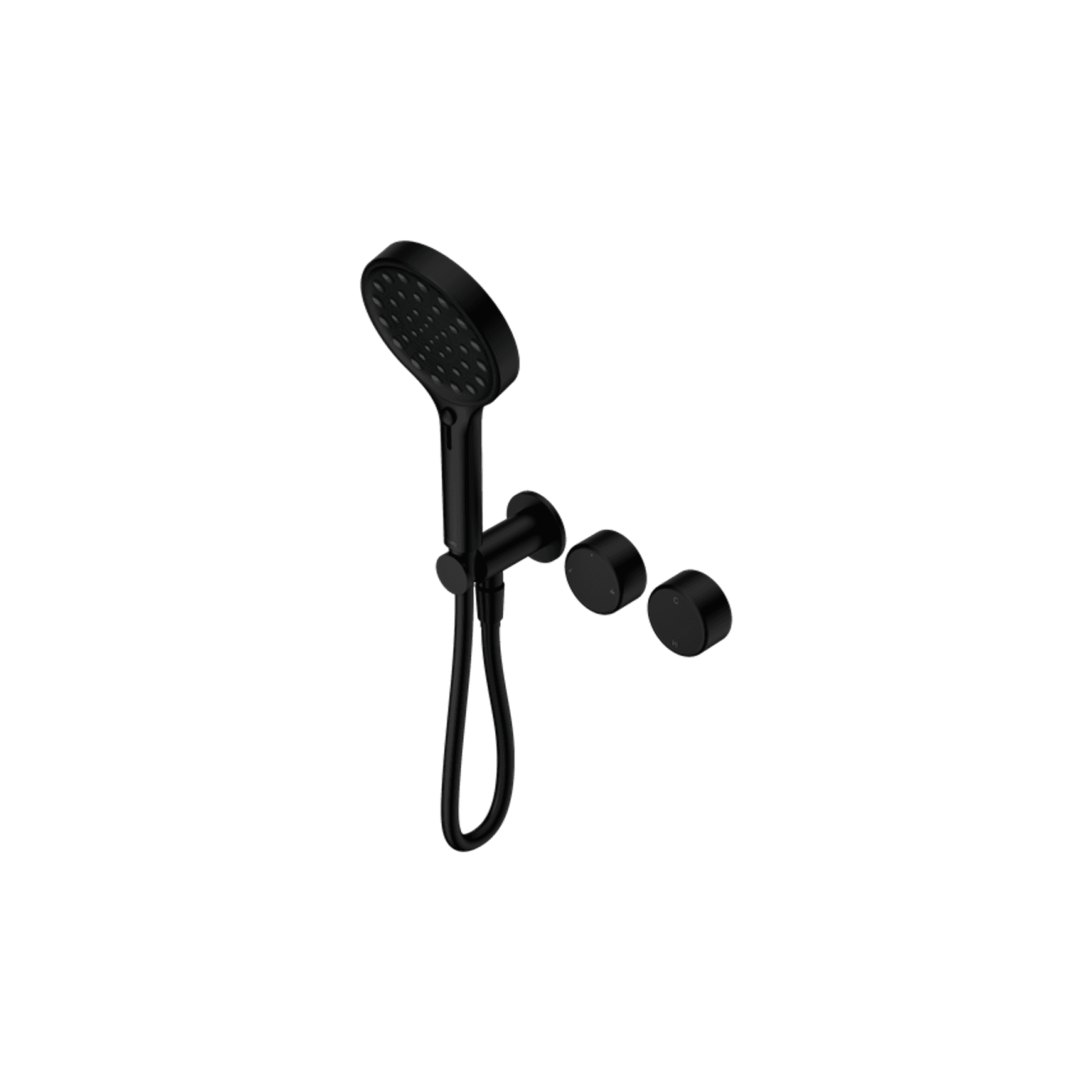 Serenity Shower System Metal Handle And Serenity Hand Shower Matte Black
