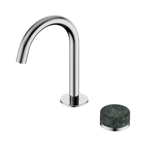 Serenity Basin Mixer Arc Spout Verde Alpi Handle Chrome