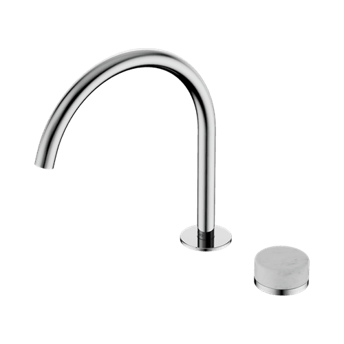 Serenity Bath/Kitchen Mixer Arc Spout Carrara Handle Chrome