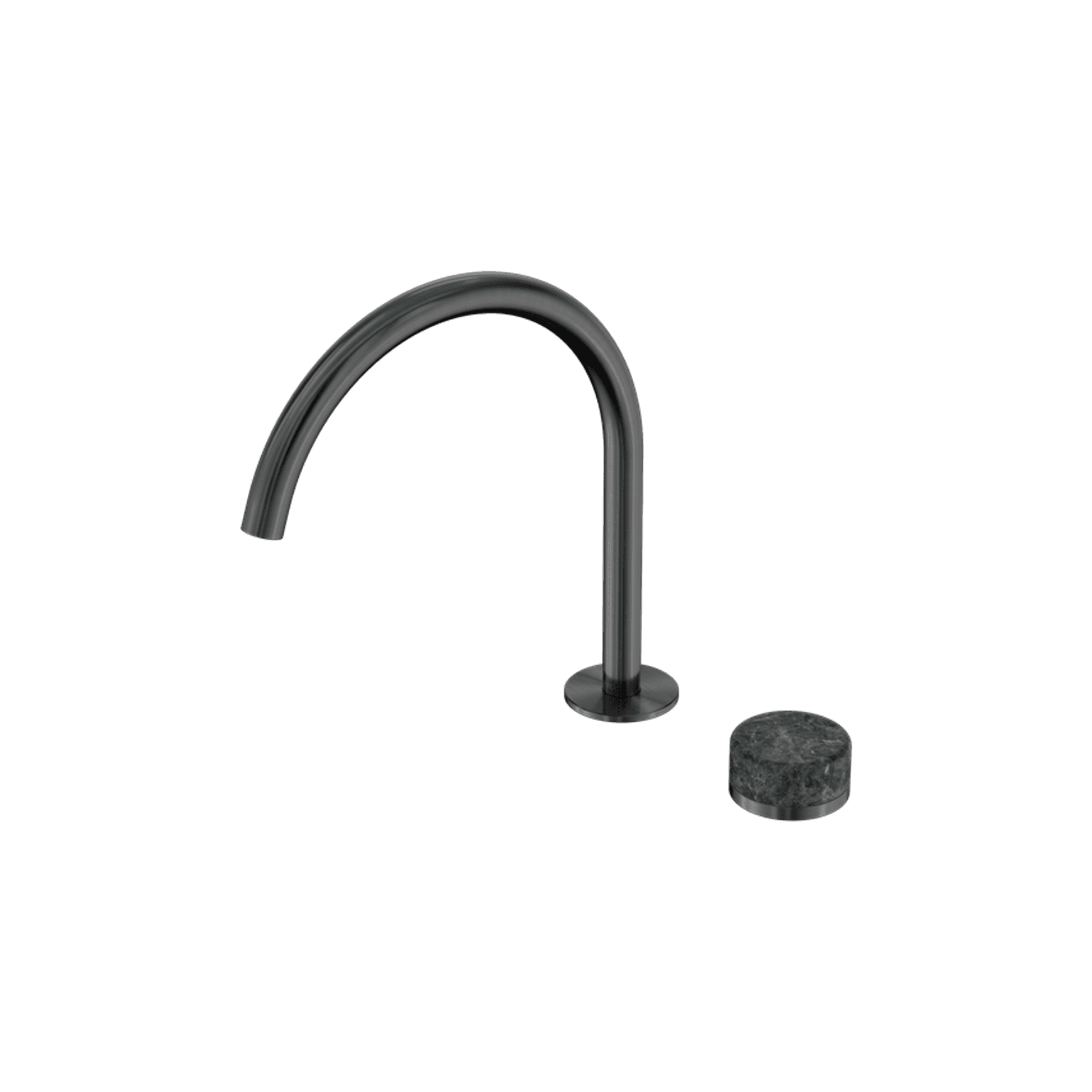 Serenity Bath/Kitchen Mixer Arc Spout Verde Alpi Handle Gun Metal