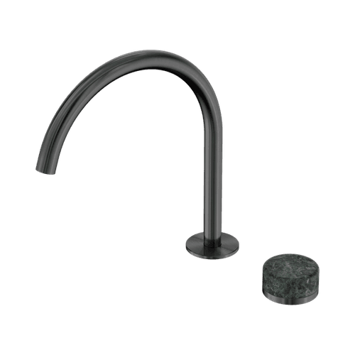 Serenity Bath/Kitchen Mixer Arc Spout Verde Alpi Handle Gun Metal