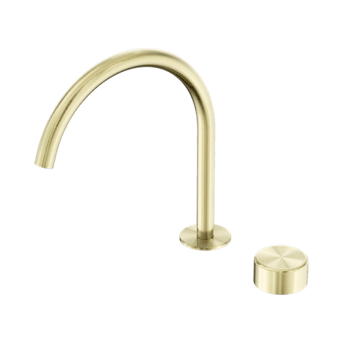 Serenity Bath/Kitchen Mixer Arc Spout Metal Handle Brushed Gold
