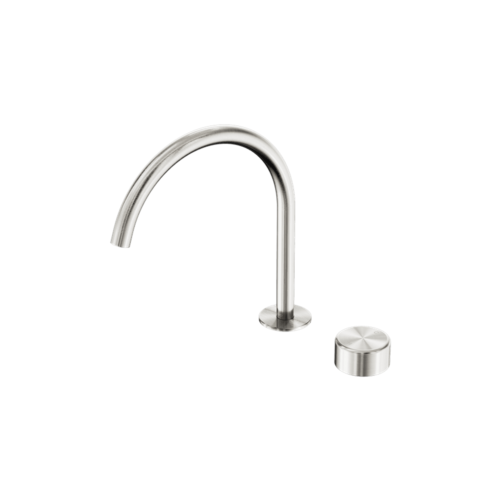 Serenity Bath/Kitchen Mixer Arc Spout Metal Handle Brushed Nickel