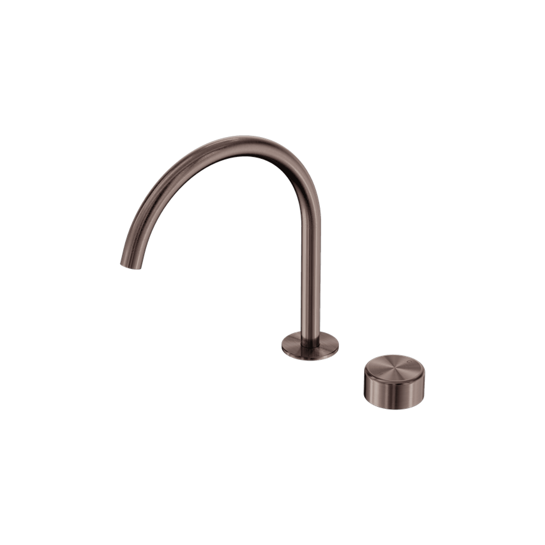 Serenity Bath/Kitchen Mixer Arc Spout Metal Handle Brushed Bronze