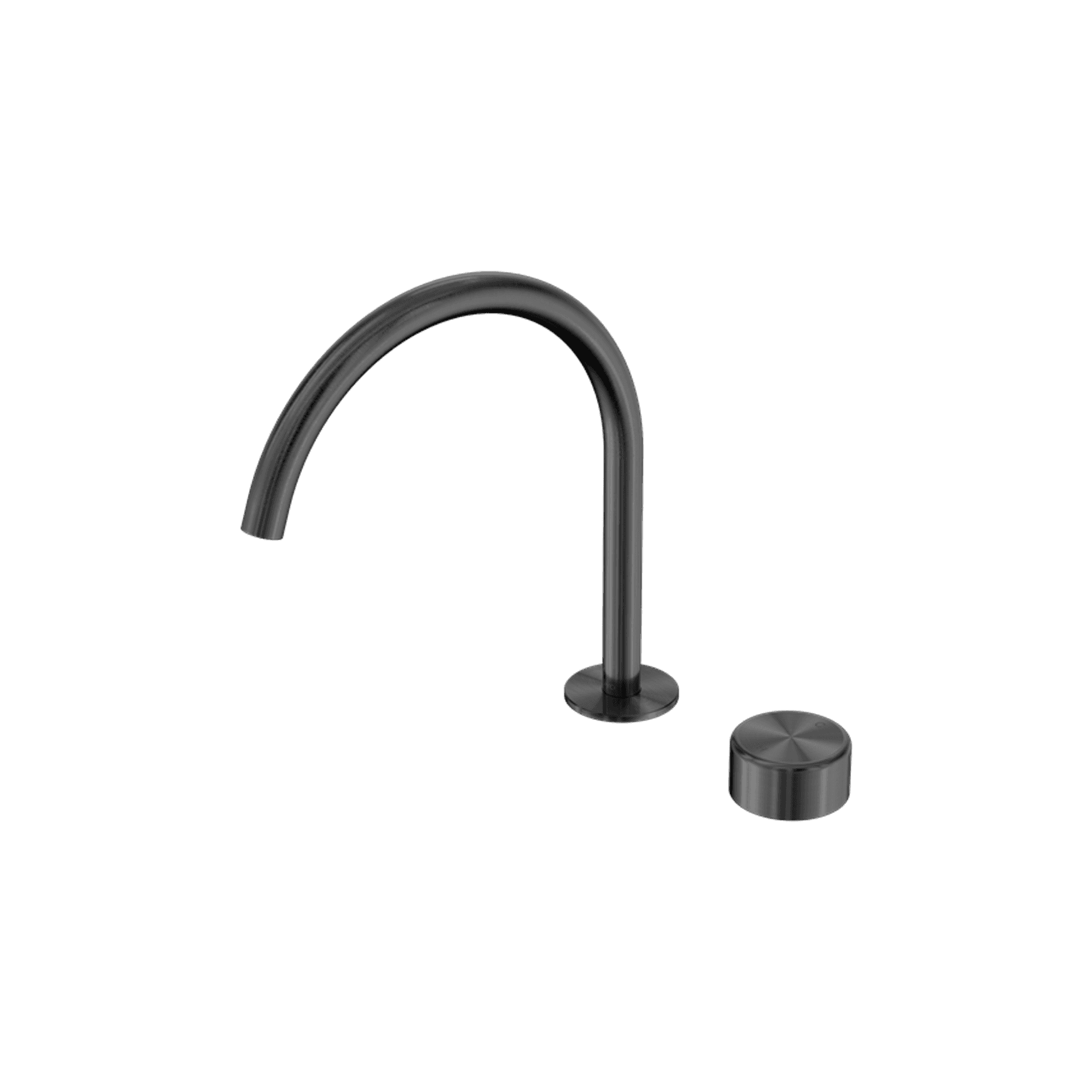 Serenity Bath/Kitchen Mixer Arc Spout Metal Handle Gun Metal