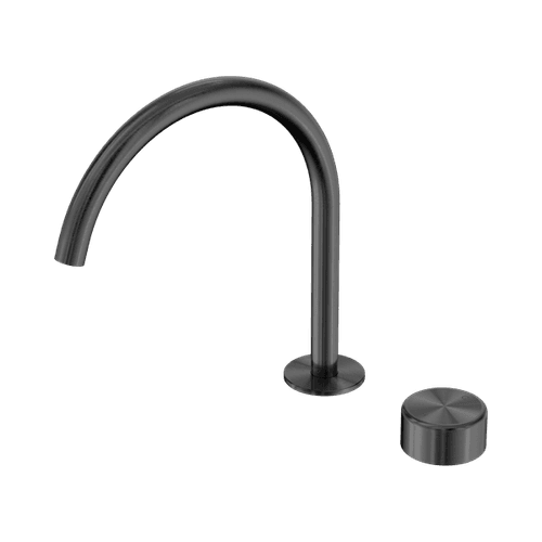 Serenity Bath/Kitchen Mixer Arc Spout Metal Handle Gun Metal