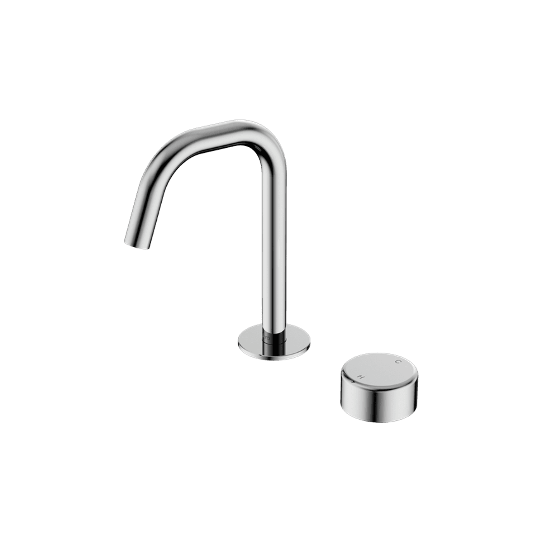 Serenity Basin Mixer Edge Spout Metal Handle Chrome