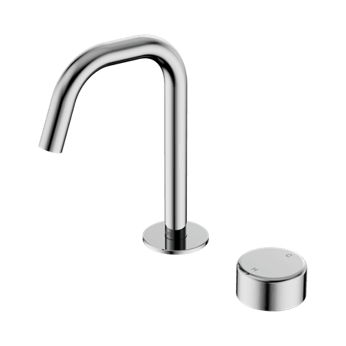Serenity Basin Mixer Edge Spout Metal Handle Chrome