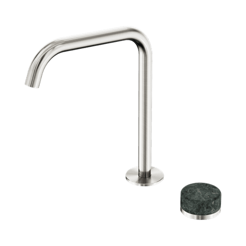 Serenity Bath/Kitchen Mixer Edge Spout Verde Alpi Handle Brushed Nickel
