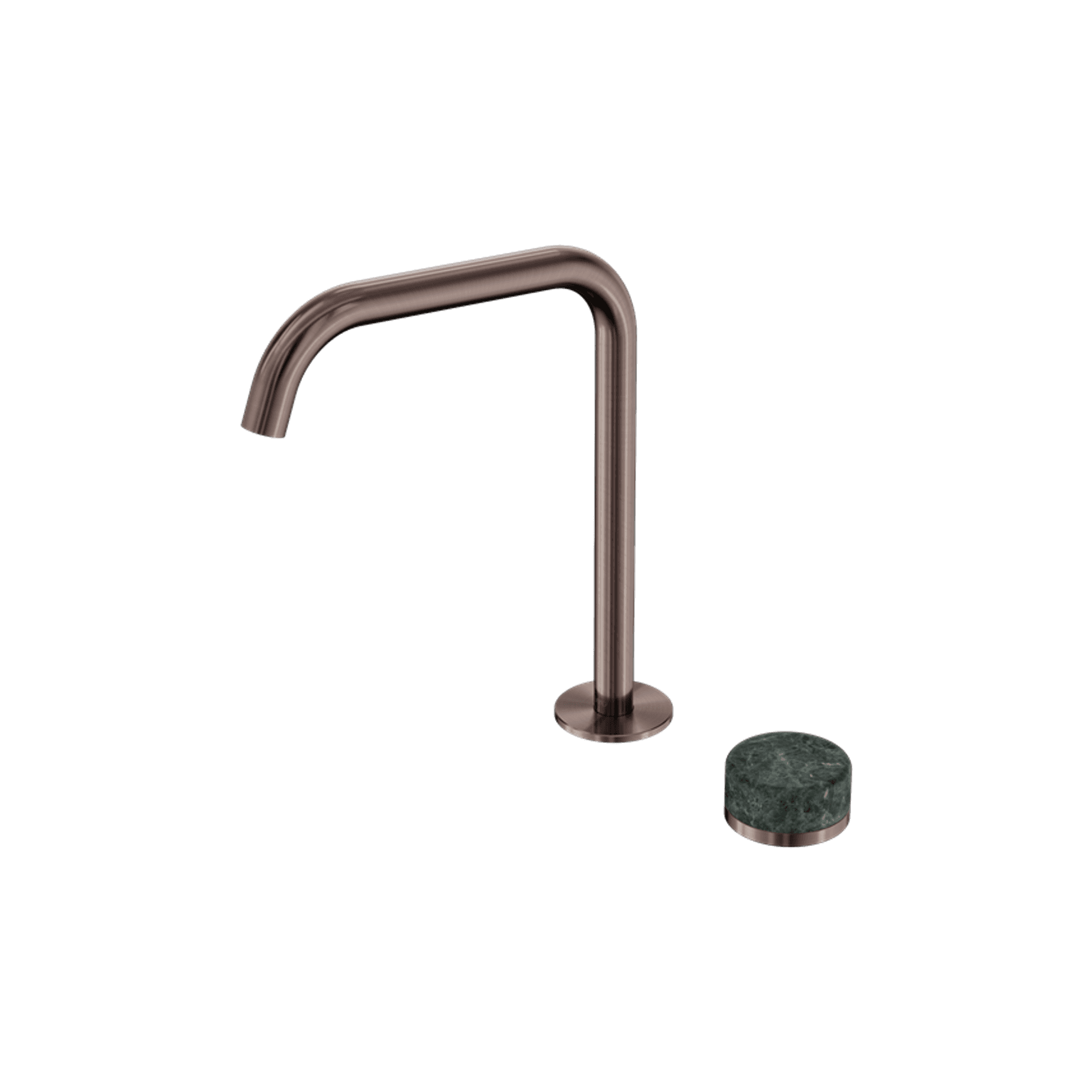 Serenity Bath/Kitchen Mixer Edge Spout Verde Alpi Handle Brushed Bronze