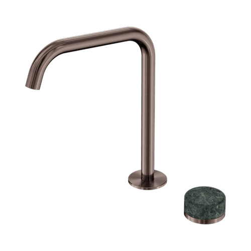 Serenity Bath/Kitchen Mixer Edge Spout Verde Alpi Handle Brushed Bronze
