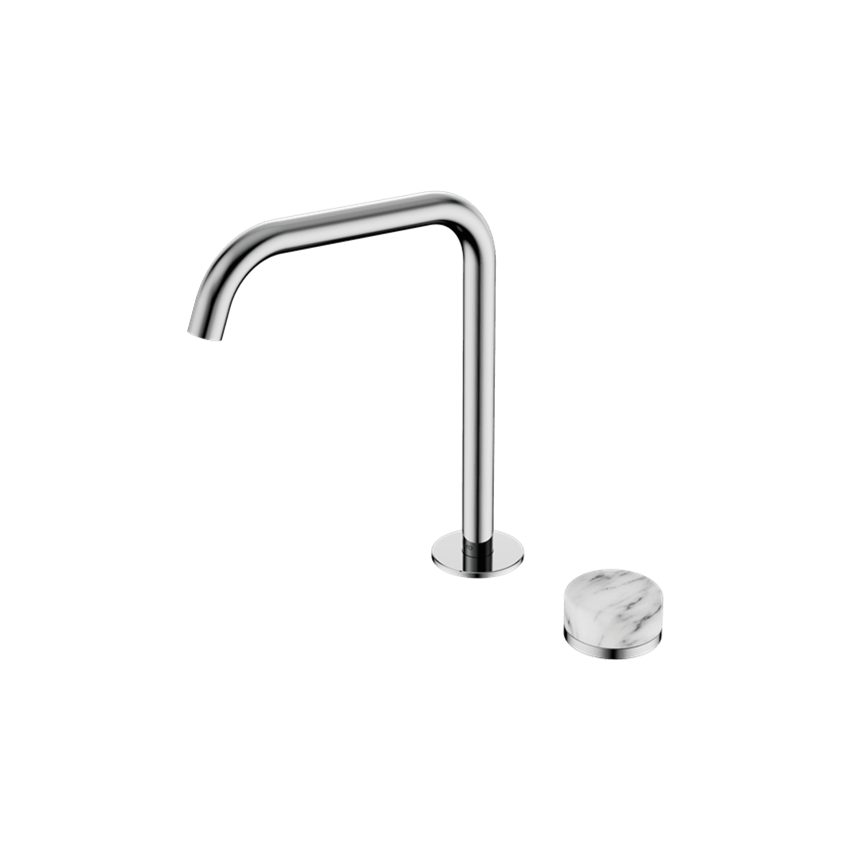 Serenity Bath/Kitchen Mixer Edge Spout Arabescato Corchia Handle Chrome