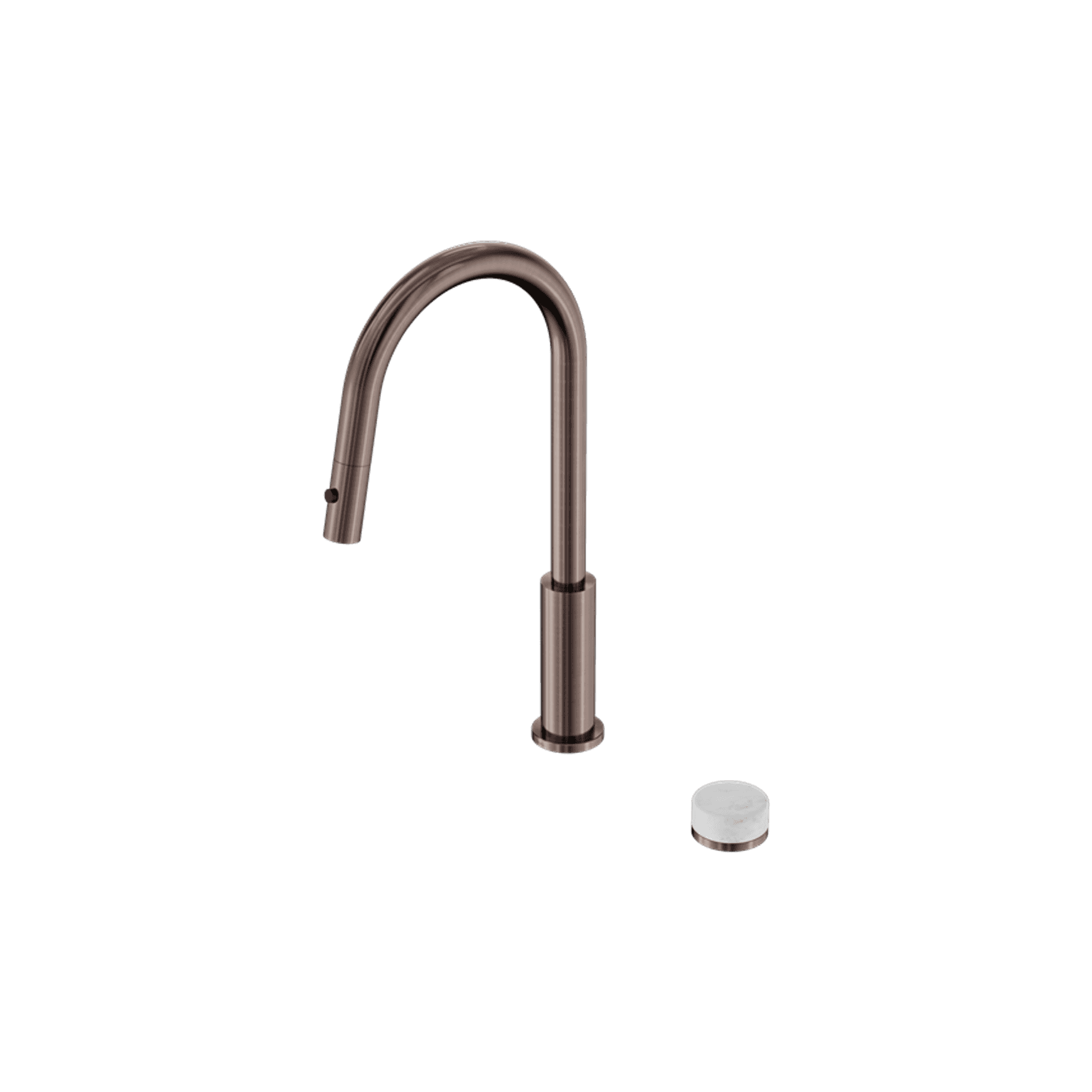 Serenity pull out kitchen Set Carrara Handle Brushed Bronze