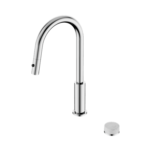 Serenity pull out kitchen Set Carrara Handle Chrome