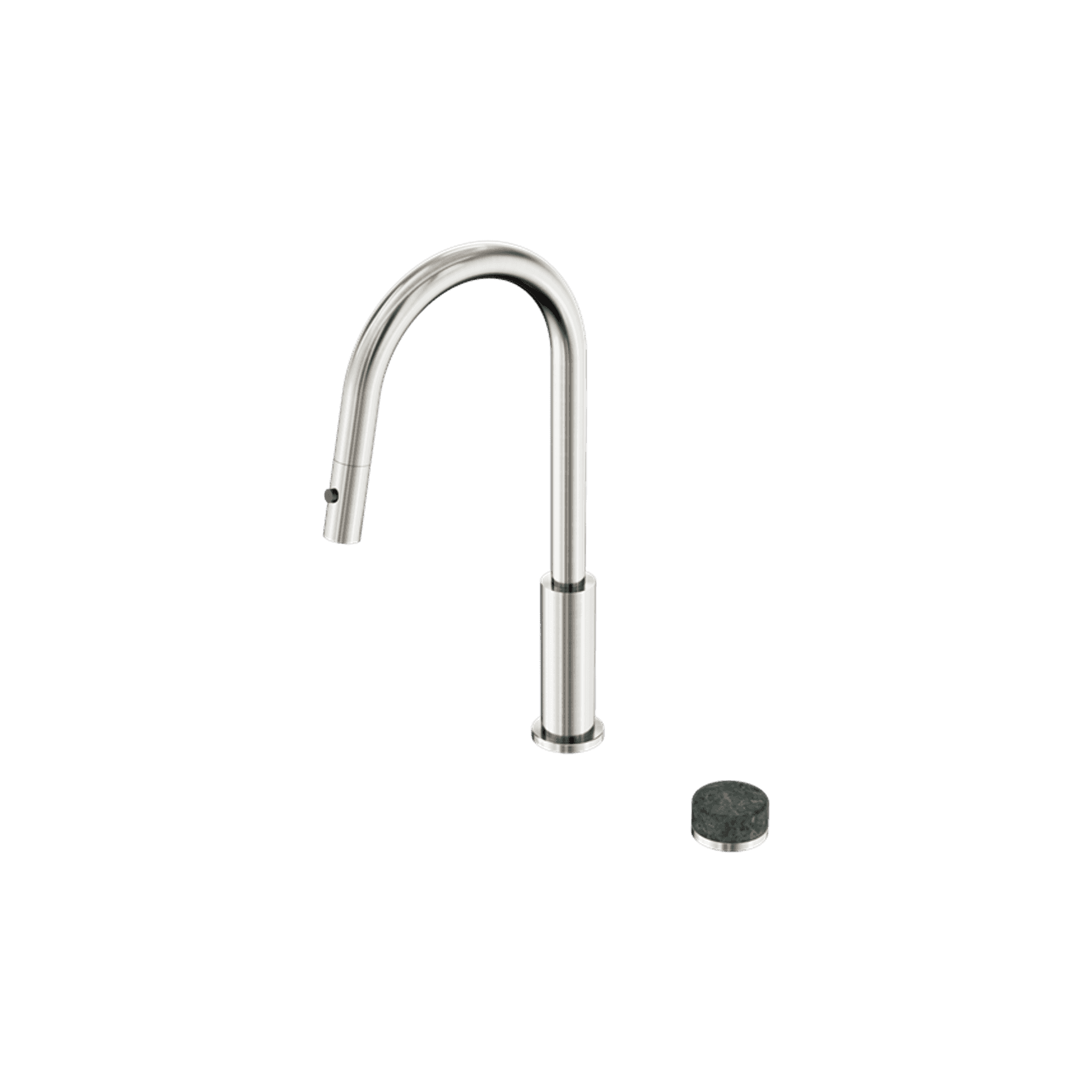 Serenity pull out kitchen Set Verde Alpi Handle Brushed Nickel