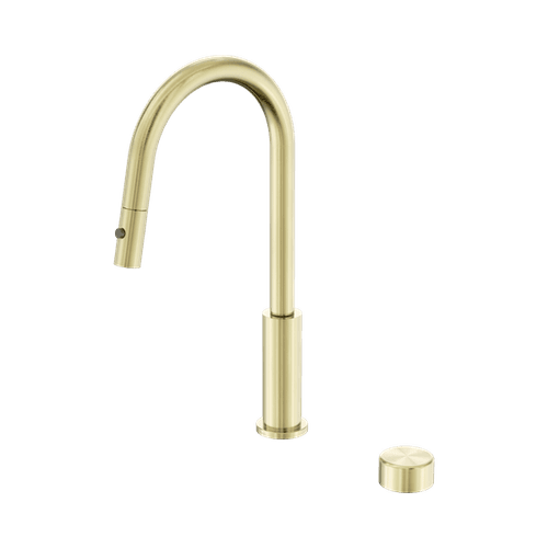 Serenity pull out kitchen Set Metal Handle Brushed Gold