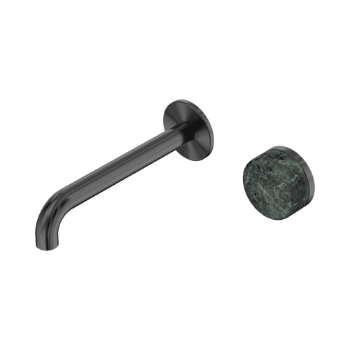 Serenity Wall Basin Mixer 160mm Spout Verde Alpi Handle Gun Metal