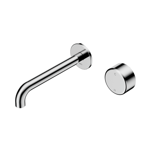 Serenity Wall Basin Mixer 160mm Spout Metal Handle Chrome