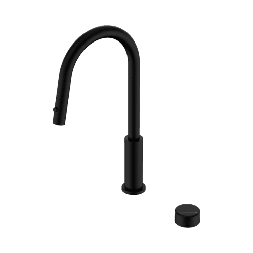 Serenity pull out kitchen Set Marquina Black Handle Matte Black