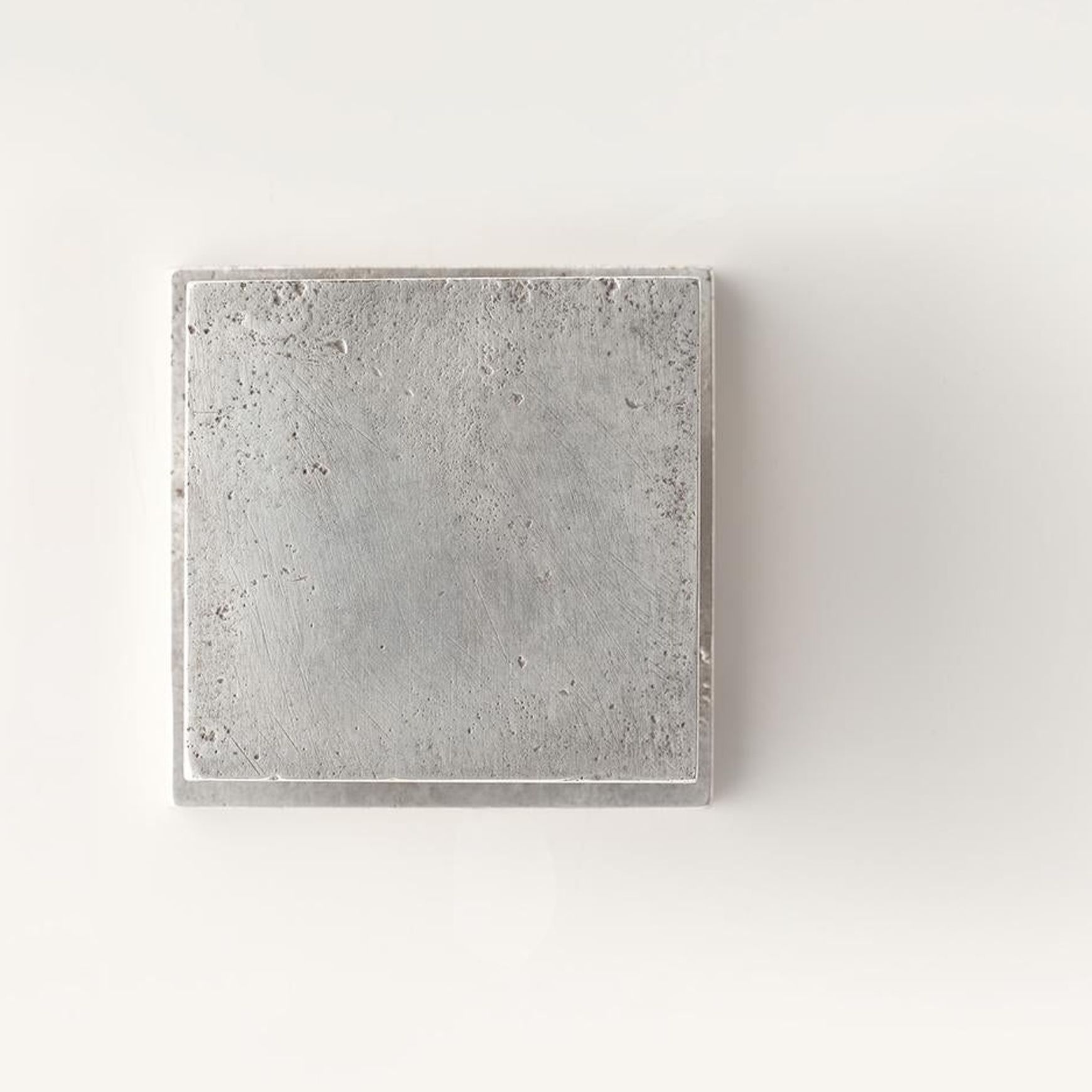 Cast Square 80mm Square Centre Door Knob