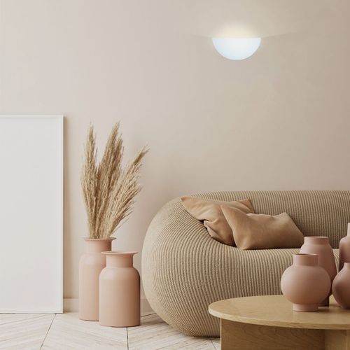 Olympia Half Dome Gypsum Wall Light