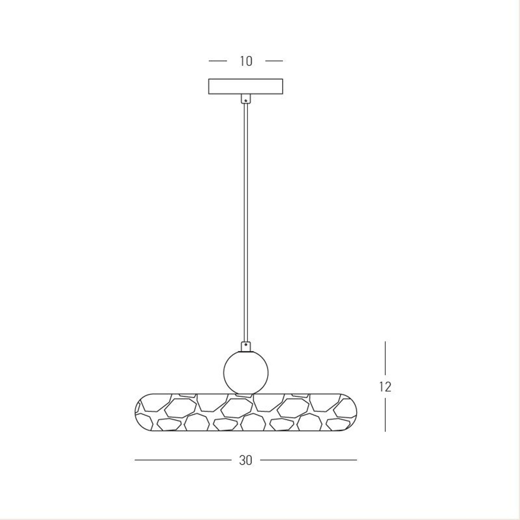 Petra 30cm Pendant