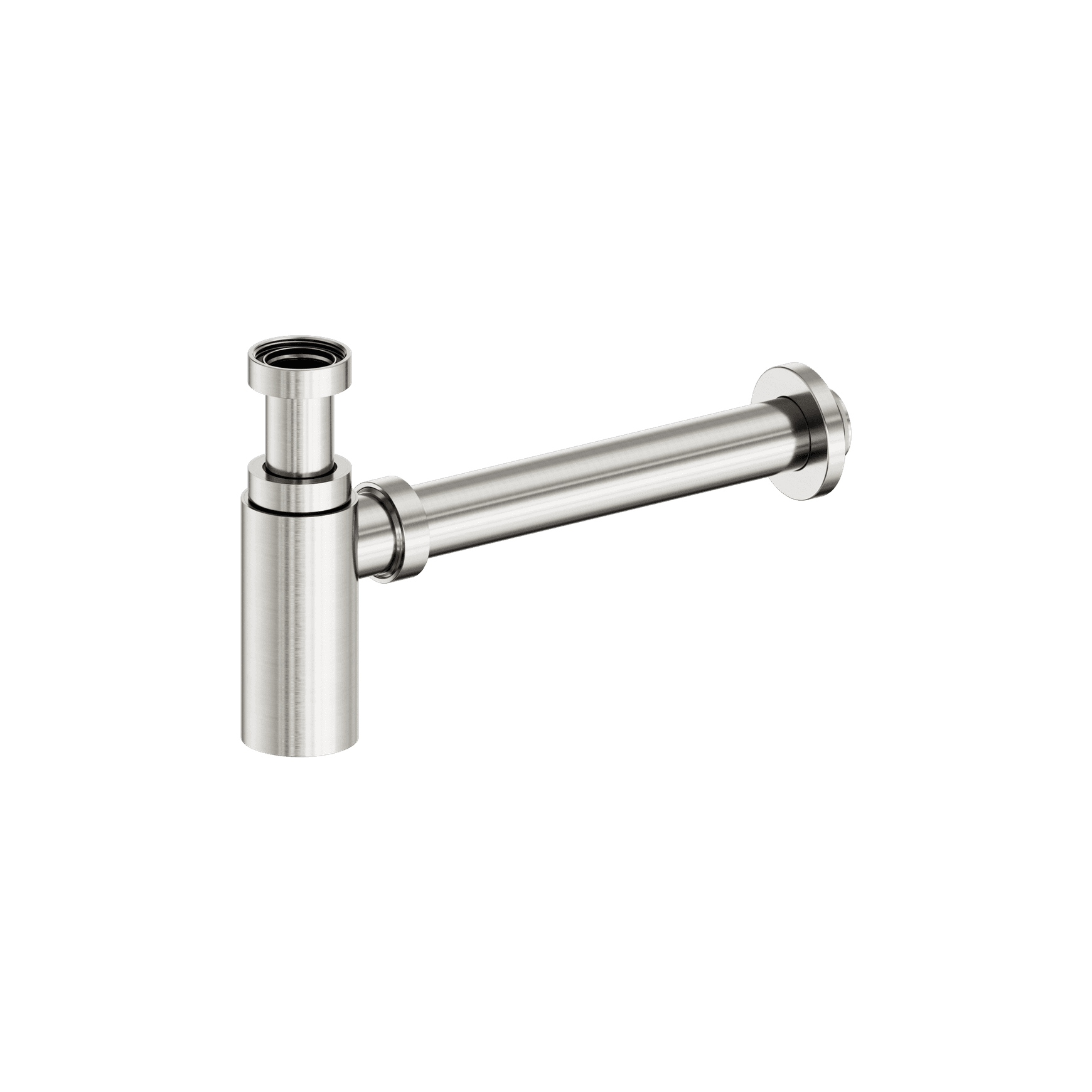 40mm Round Bottle Trap II Brushed Nickel