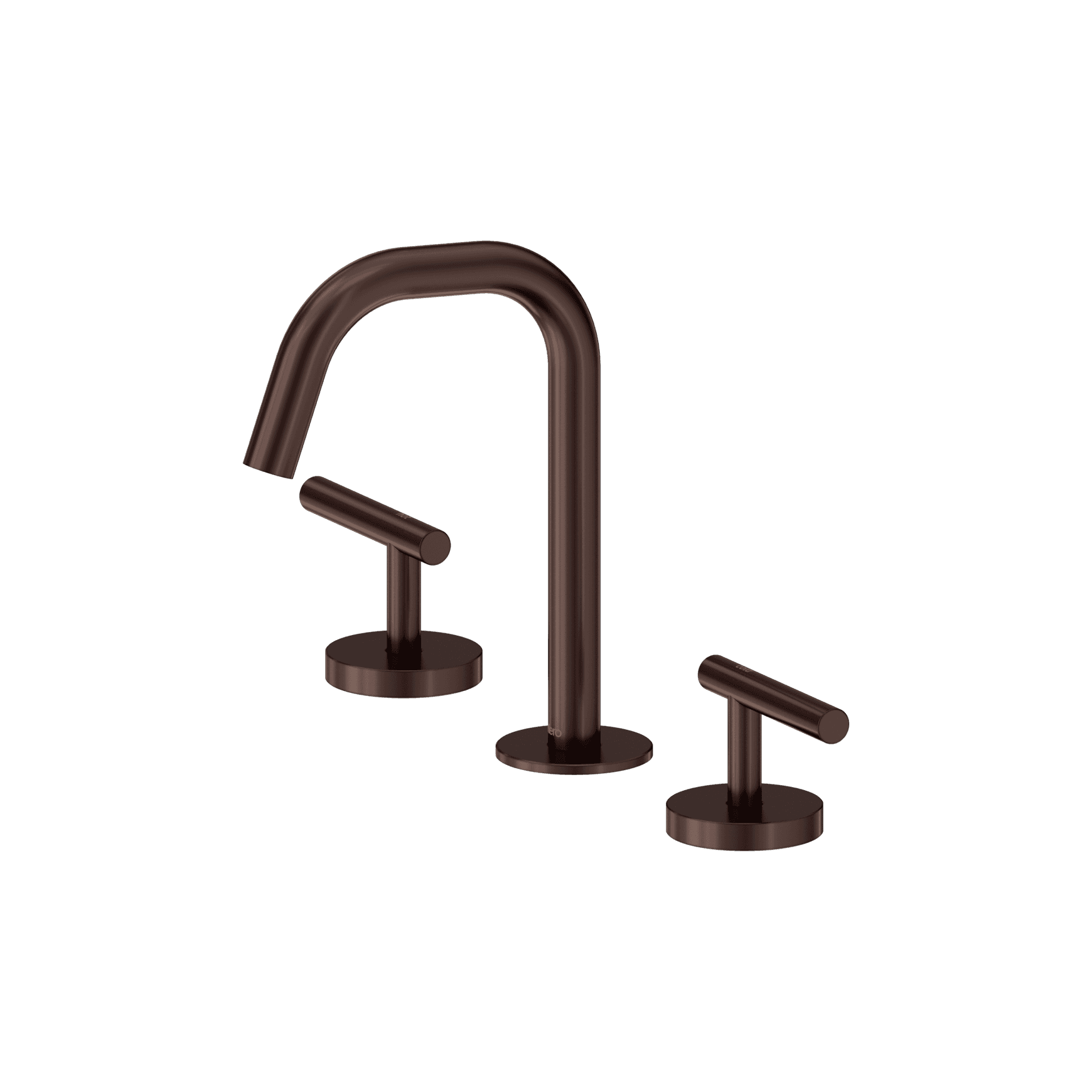 Mecca Lever Basin Set Edge Spout Rome Bronze
