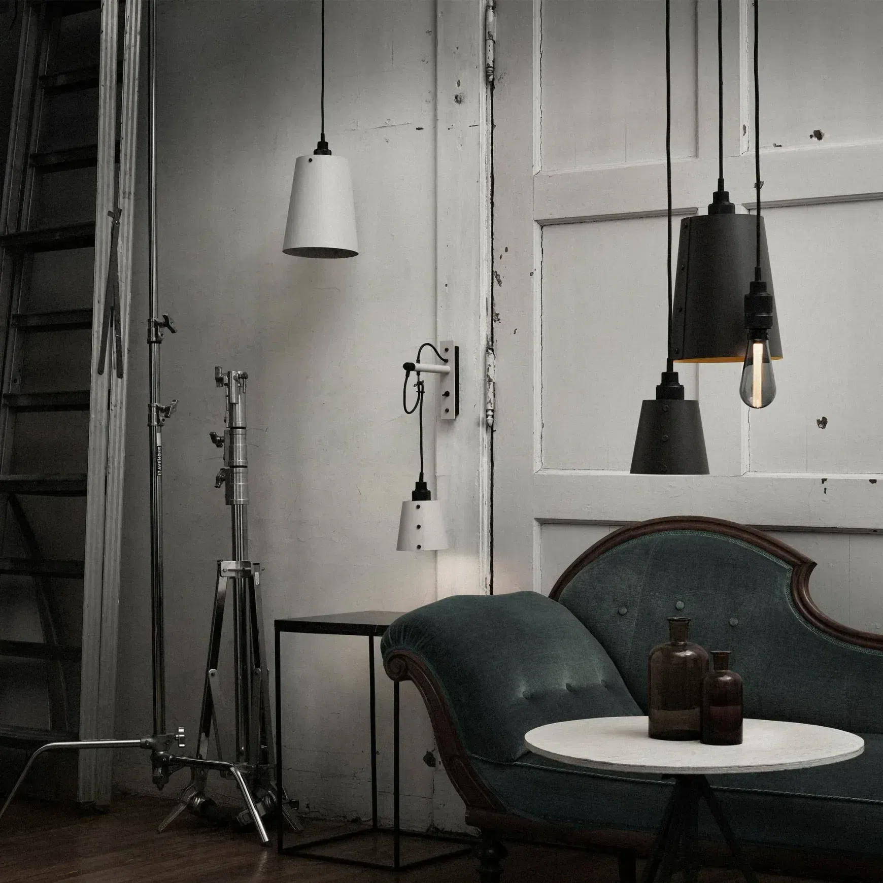 Hooked Wall Light with Shade