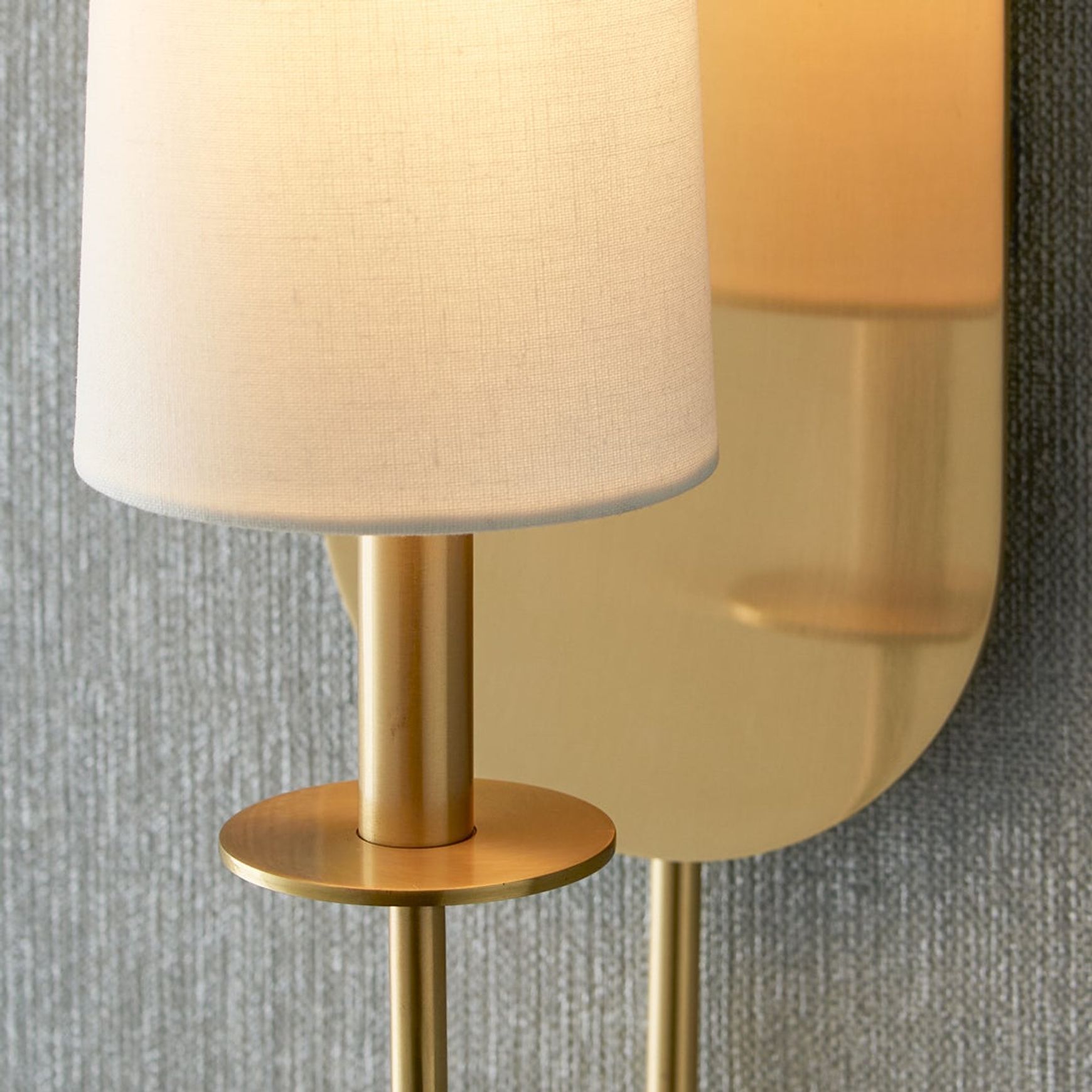 Audrina 1 Light Wall Light in Aged Brass