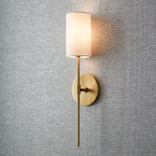 Haven 1 Light Wall Light in Aged Brass